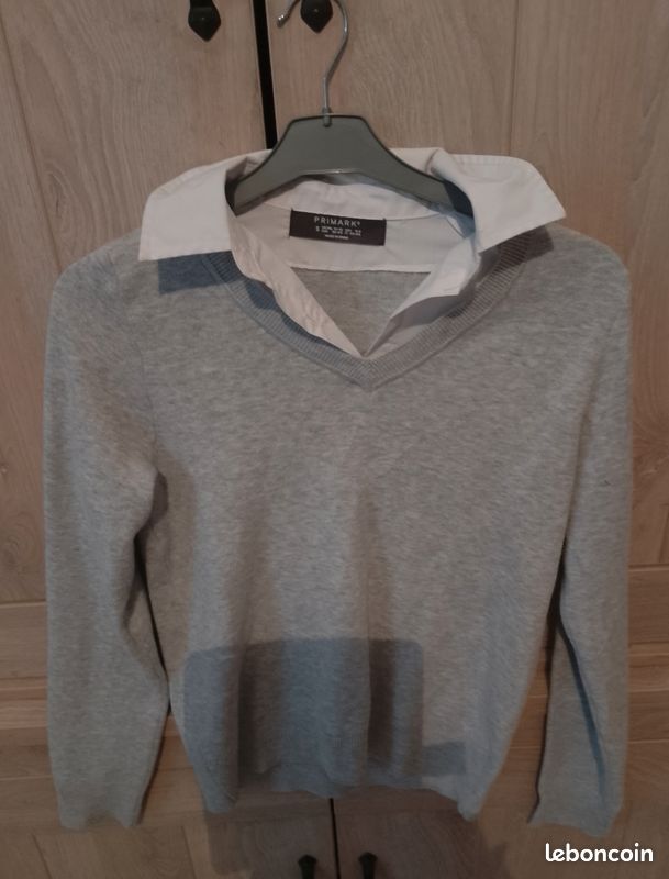Haut Pull Chemise Gris Wildfox Couture Taille S - Neuf Avec étiquette, Manches Longues, Style Décontracté