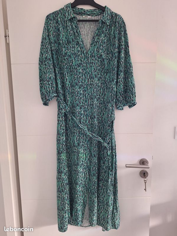 Lot De 2 Chemises Rocawear - Tailles XXL, Couleurs Vert Et Violet - Occasion Très Bon état