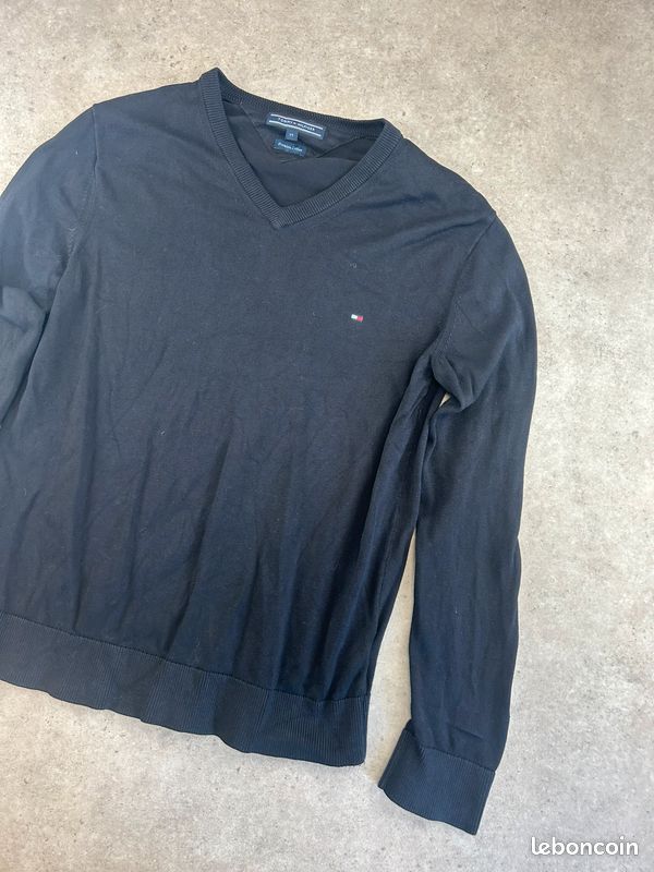 Pull Tommy Hilfiger Noir pour homme M #PTH.072 (image 3)