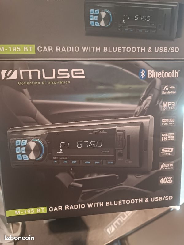 Auto radio MUSE BLUETOOTH M-195BT