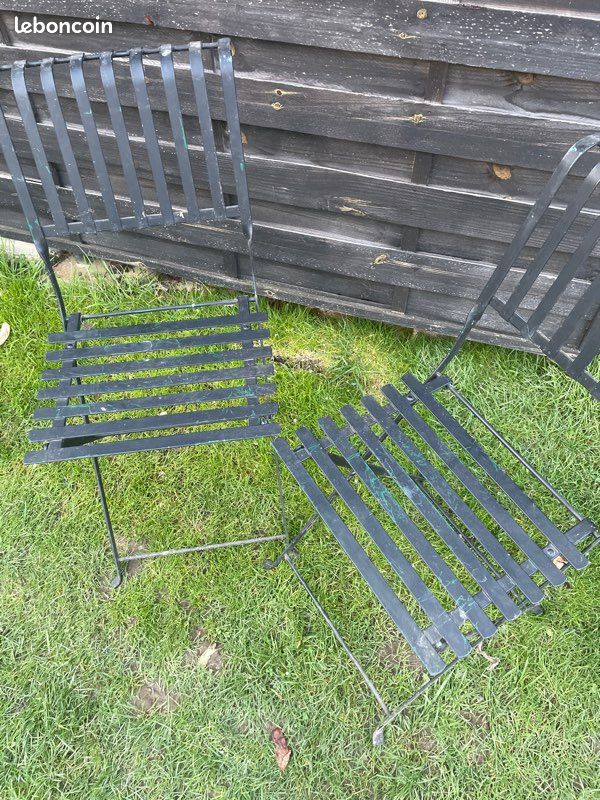 Chaise pliante en acier de jardin ou terasse (image 1)