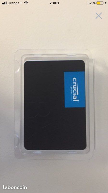 Vends carte SSD CRUCIAL neuve dans sa boîte d’origine jamais utilisé (image 1)