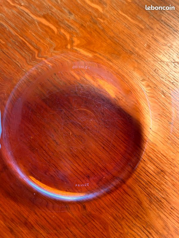 Saladier plat verre ambré (image 4)