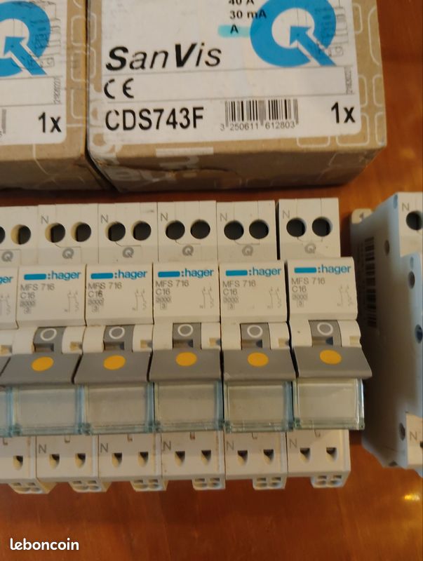 Lot Disjoncteur, differentiel hager (image 3)