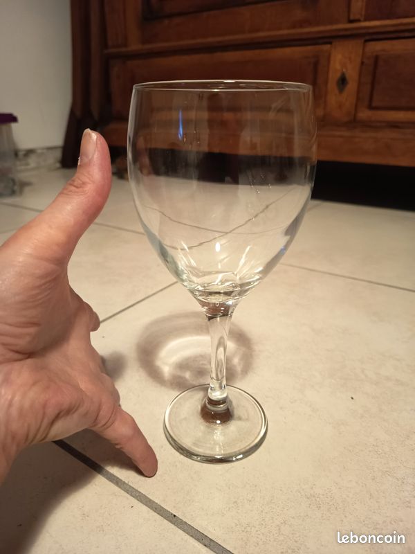 Lot de 6 verres dégustation
En parfait état (ils ont servi une fois ou 2)
Fournis avec leur carton d'emballage.
Remis en main propre (image 4)