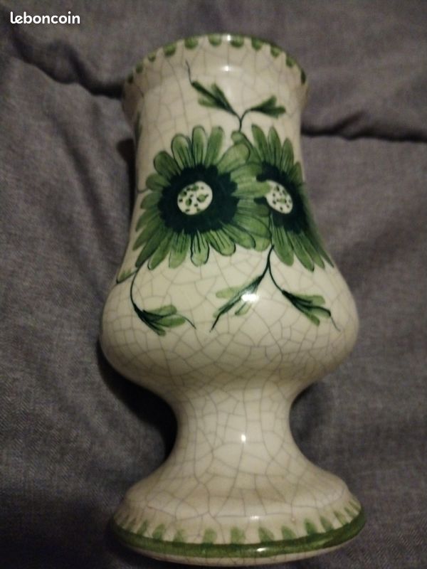 Vase Craquelé en Faïence, 1950s en vente sur