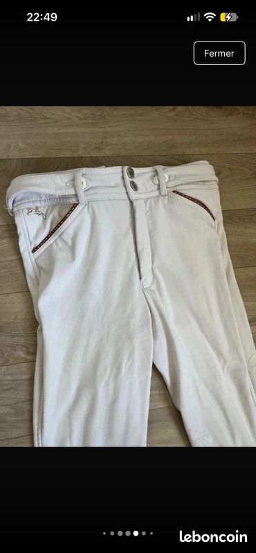Pantalon blanc pénélope (image 3)