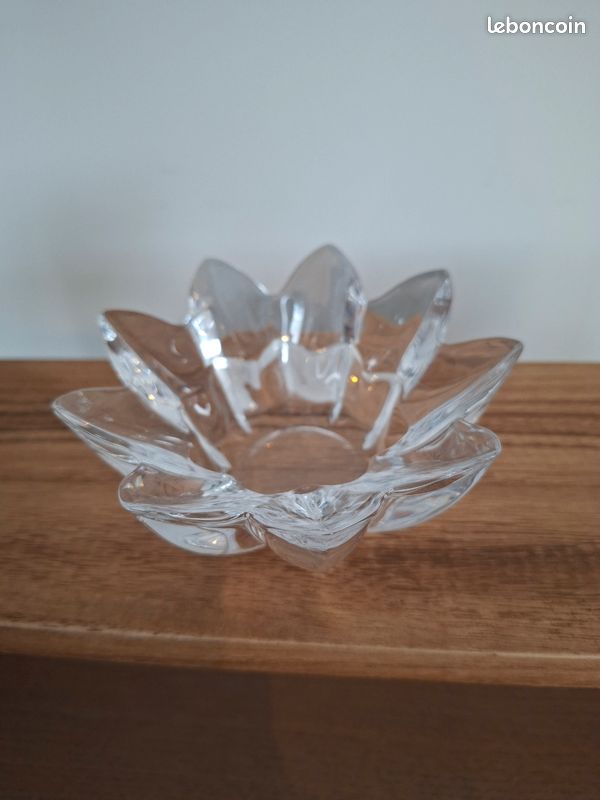 Bougeoir fleur et verre (image 1)