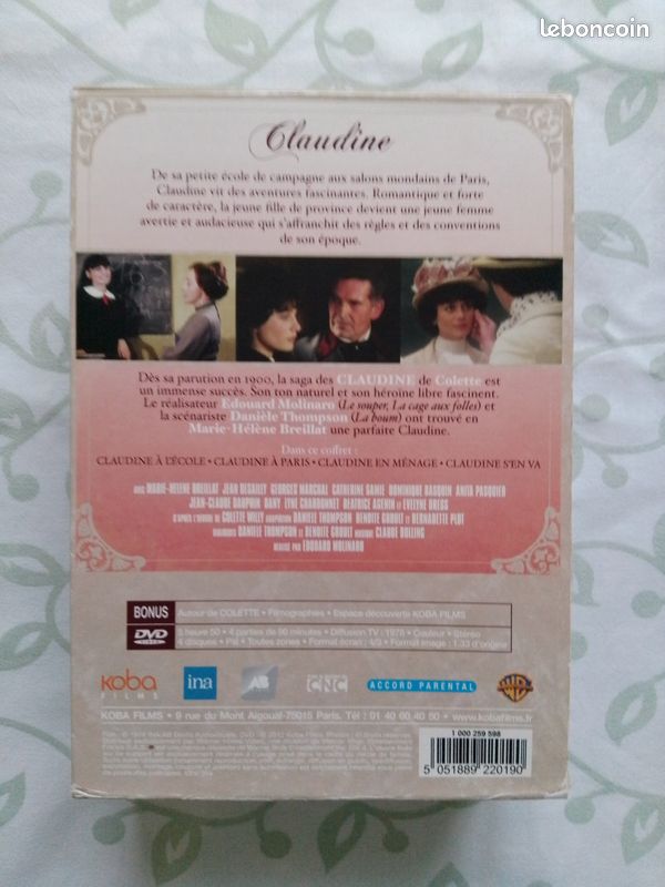 Coffret 4 DVD intégrale de CLAUDINE de m.h.breillat (image 2)