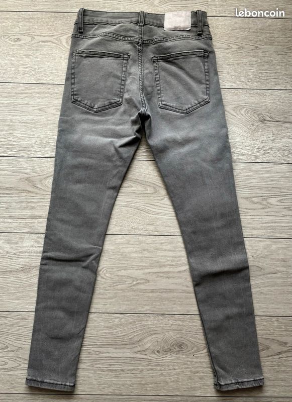 Celana Bershka Homme Bershka Jean Jean Gris Droit Bershka Jean