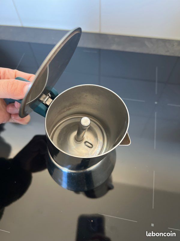 Cafetière Italienne MEPRA En Inox - Occasion En état Fonctionnel, Couleur Argenté, Hauteur 13cm