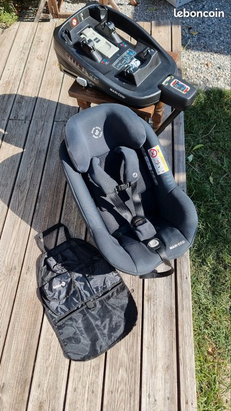 Siege auto Maxi-Cosi + accessoires
Béryl
Homologation
R44/04
Usage homologué
Harnais 0-25kg
Recommandation d'usage
0/13kg dos route puis face route
Fixation
Isofix ou Ceinture
+ Jambe de force (image 4)