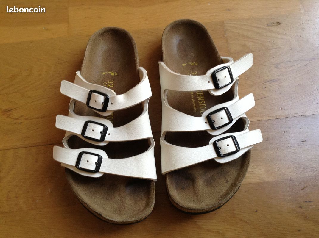 Sandales Birkenstock 32 blanches (image 1)