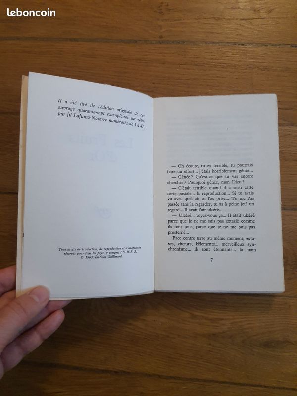 Livre ancien NATHALIE SARRAUTE Les Fruits d'Or 1963 (image 6)