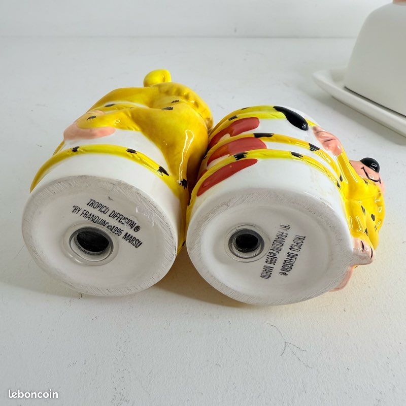 Marsupilami - beurrier salière et poivrière en porcelaine / Spirou (image 5)