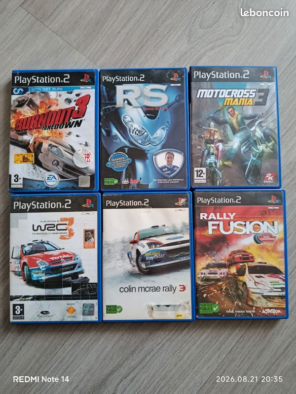 Lot de 6 jeux PS2 (image 1)