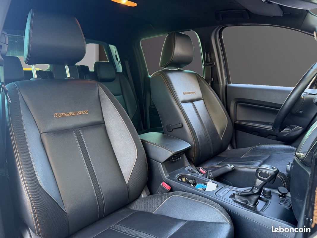 Ford ranger double cabine 2.0 ecoblue 213 bv10 wildtrak hardtop attelage cuir chauffant garantie 12 mois (image 11)