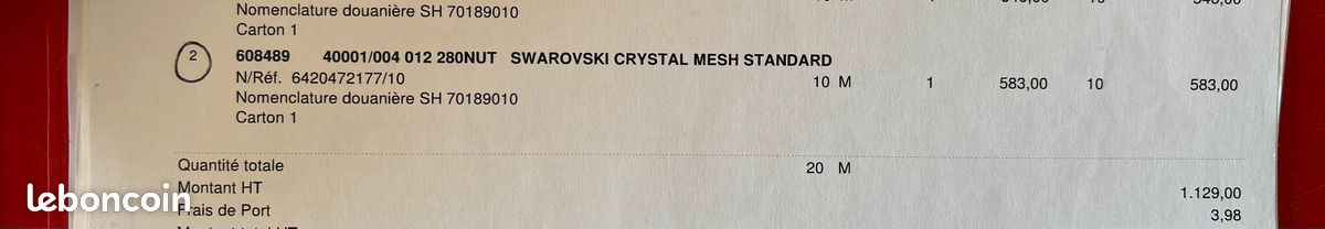 Cristal mesh Swarovski neuf (image 4)