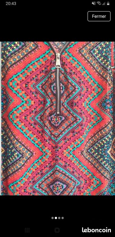 Robe tunique - sans manches - multicolore - taille XL/XXL - Kaylla 🦋 (image 3)
