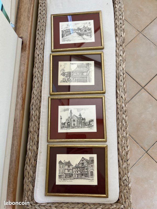Lot de 4 cadres - ville de Malestroit (56) (image 1)