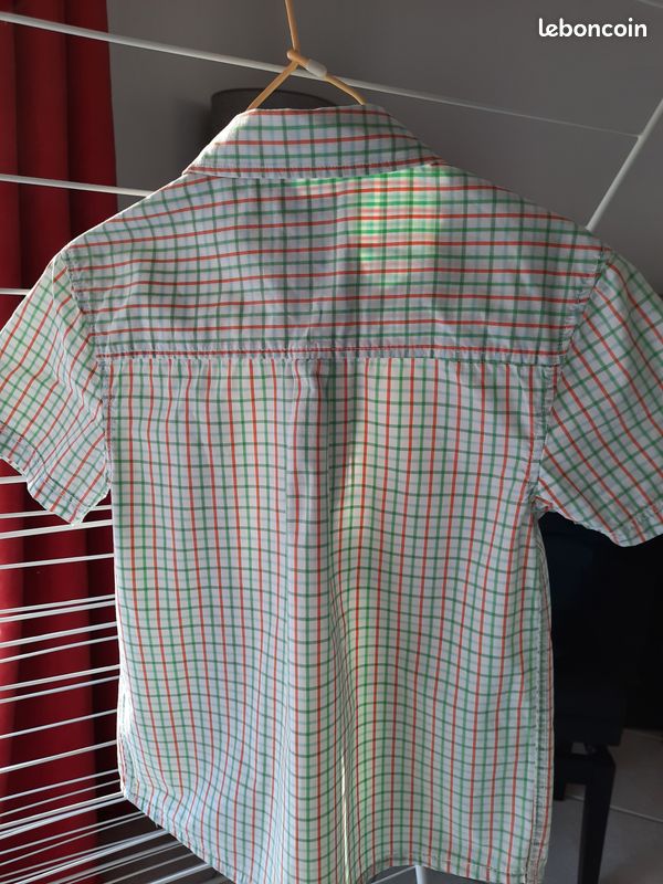 Chemise garçon manches courtes 6 ans (image 3)
