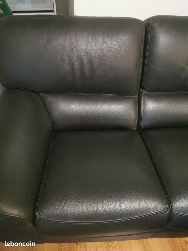 Fauteuil cuir 2 places (image 2)