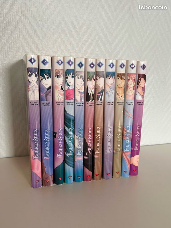 Lot de l’intégralité (tome 1,2,3,4,5,6,7,8,9,10 et 11) du manga Twinkle Stars de Natsuki Takaya aux éditions Delcourt complet (image 1)