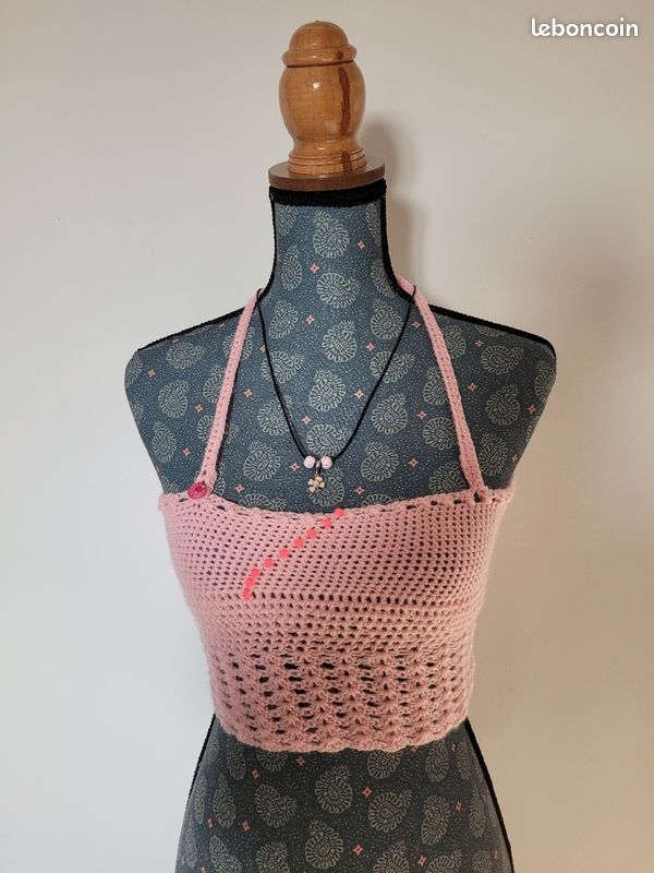 Dos nu bustier + collier fantaisie en forme de fleur 🌸 (image 1)