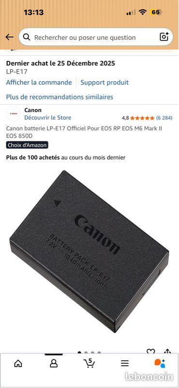 Newmowa Dual USB Ladegerät für Canon LP-E17 und Canon EOS M3 M5 M6 M6 Mark II EOS RP 77D 200D 250D 750D 760D 800D Rebel SL3 T6i T6s T7i 8000D 9000D Kiss