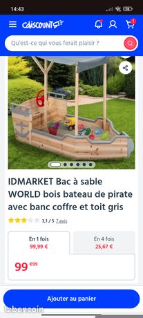 AXI Dora bac à sable, bac à sable bateau en bois - 160x100x110 cm, bateau bac à sable, avec