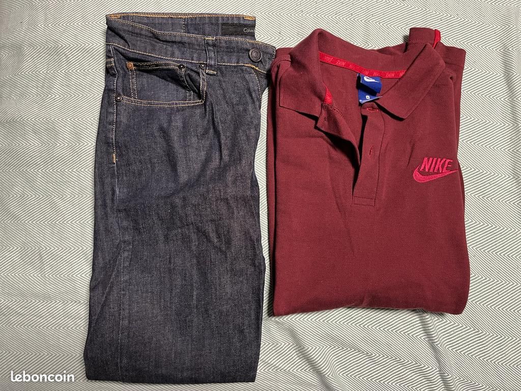 Lot polo Nike jeans Calvin Klein Homme (image 1)