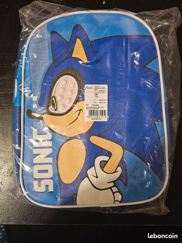 Sac à dos Sonic maternelle Pop It Neuf Papeterie