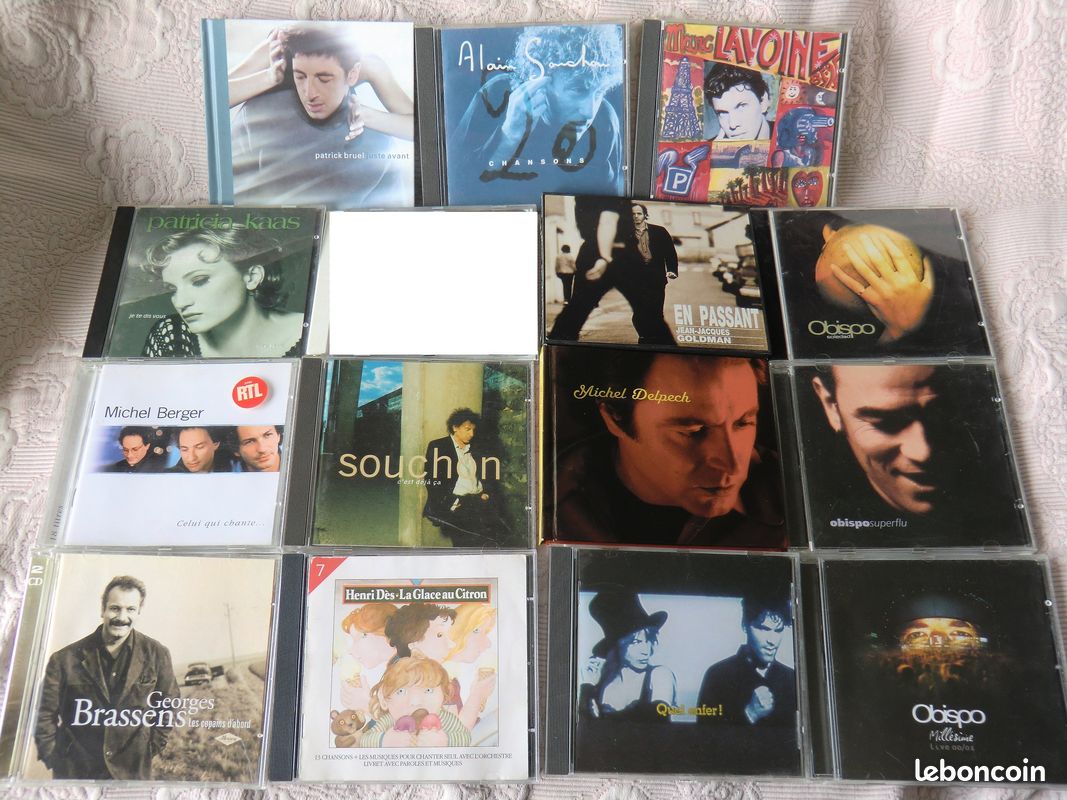 Lot de 14 CD de variété française (image 1)