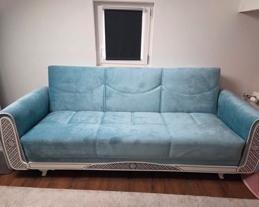 Canapé Clic-clac Avec Coffre - Beige 190/120 Cm - Bon état - Occasion