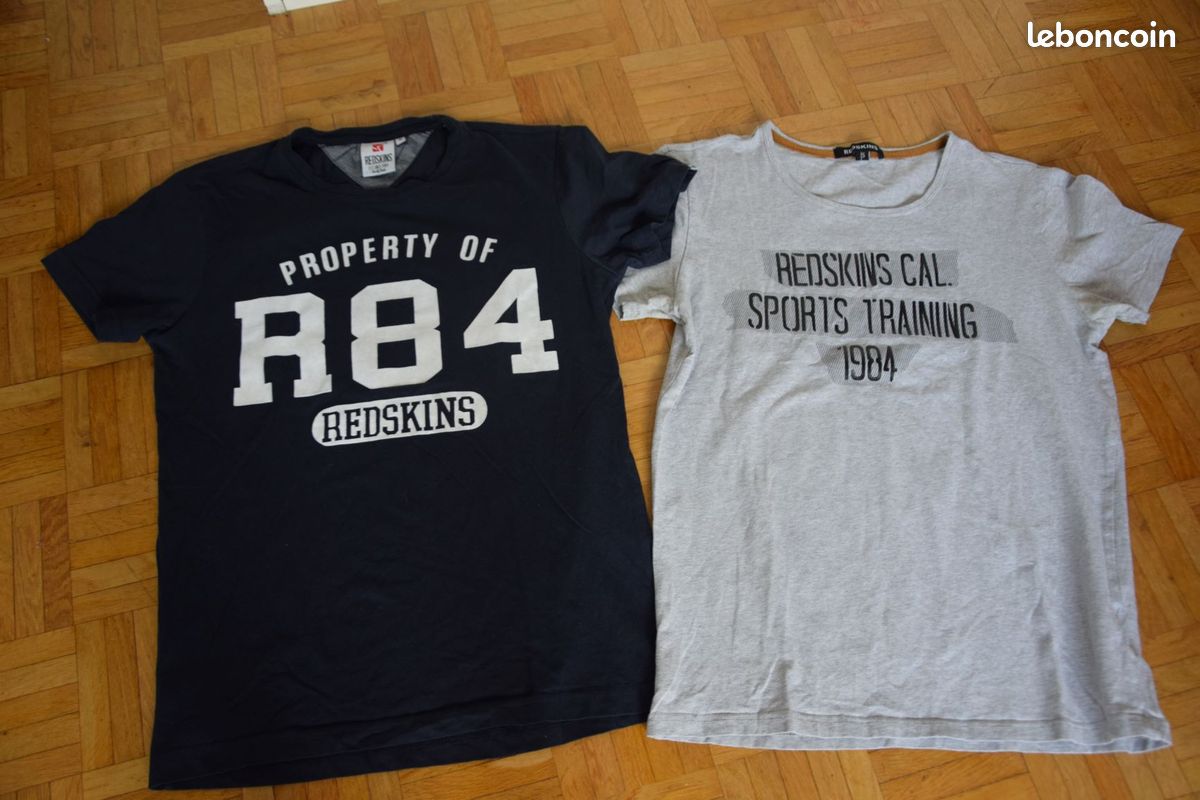 Lot de 2 tee shirt REDSKINS taille S, TBE (image 1)