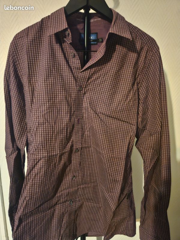 Chemise Homme MEXX Taille M - Gris - Occasion Très Bon état - Classique Et Confortable