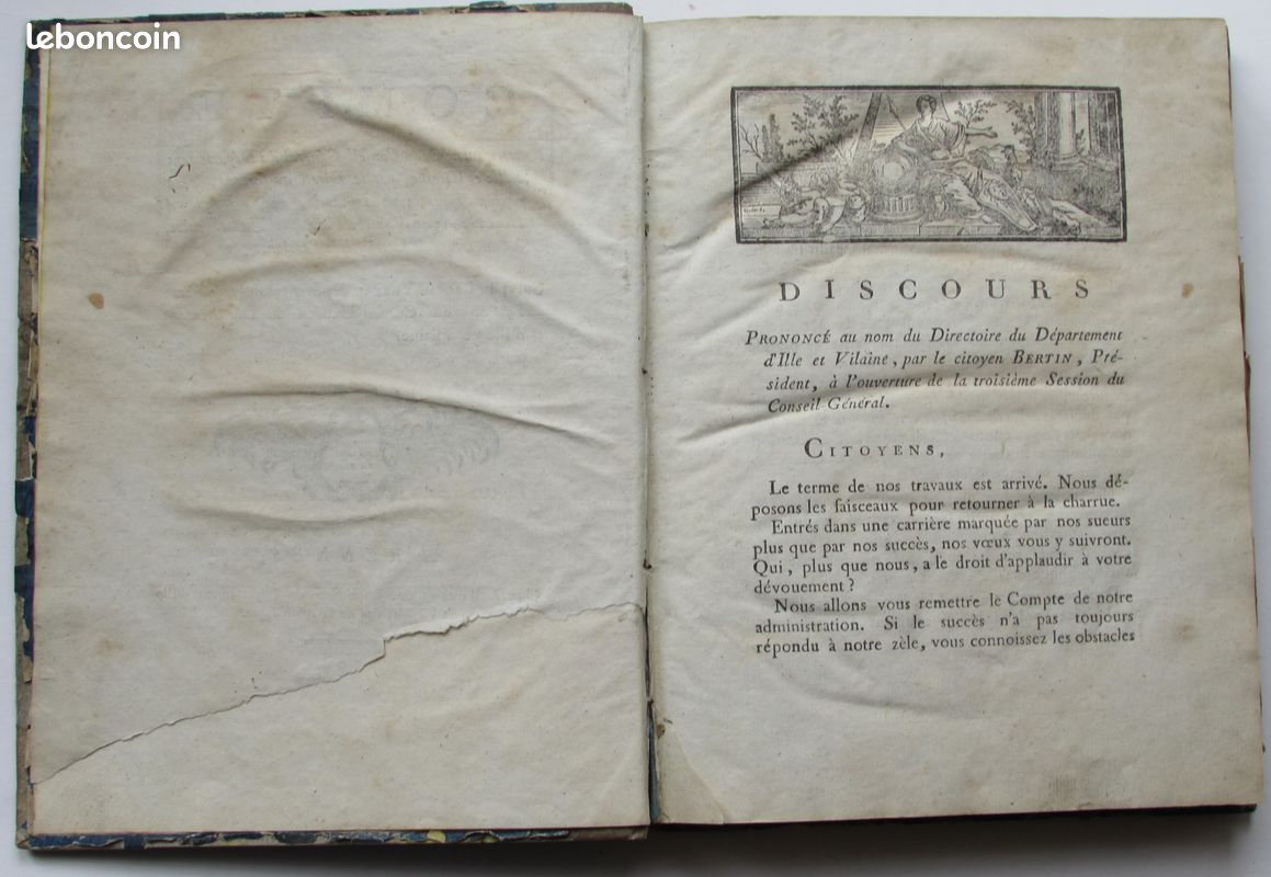 COMPTE RENDU DU NOUVEAU CONSEIL-GÉNÉRAL DU DÉPARTEMENT D'ILLE ET VILAINE, par le DIRECTOIRE sortant, (image 4)