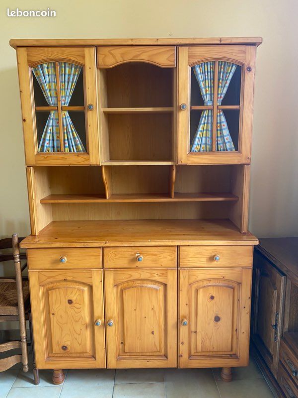 Buffet et table chaises en pin (image 1)