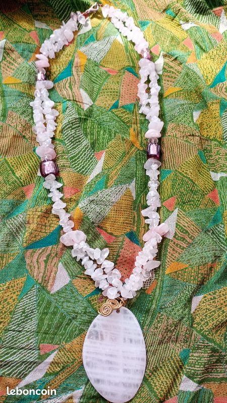 Collier quartz rose (image 2)