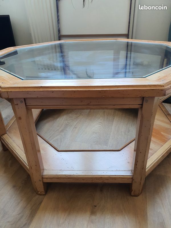 Table octogonal en pin - Vente en ligne - Vosges aménagement