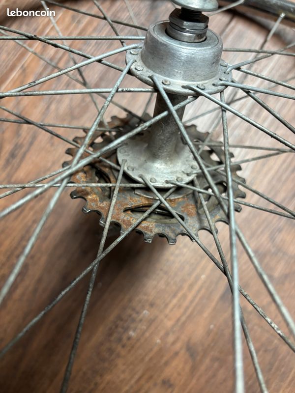 Roue 20 pouces chrome superchromix rigida velo bicross bmx