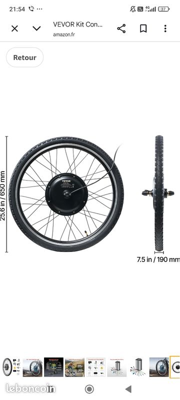 KIT DE CONVERSION vélo électrique écran LCD Bafang DPC18 36 V 48 V pour