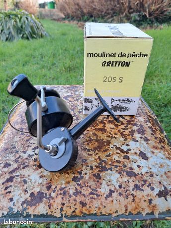 Moulinet De Pêche Ancien BRETTON 205S – Bâti Rond – France – Eau Douce