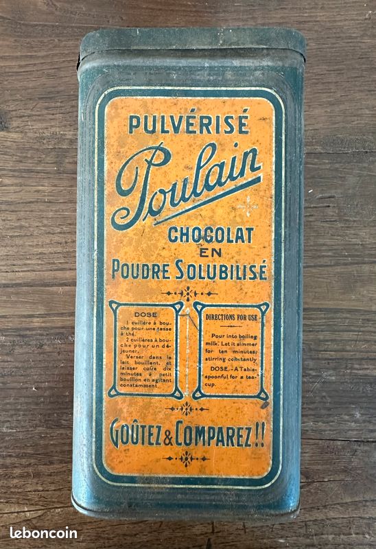 ANCIENNE PETITE BOITE/BIDON publicitaire tôle litho ANTAR, HUILE DE