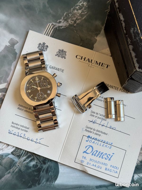 Chaumet Style Chronograph montre homme full set excellent état (image 2)