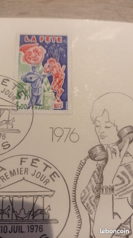 Carte souvenir Le téléphone a 100 ans 1976 (image 3)