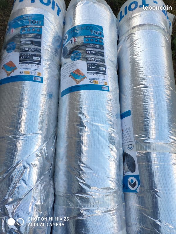 Destockage Isolant mince Toit thermo réflecteur 1,5 x 8m, EP. 80 mm - THERMEO neuf (image 4)