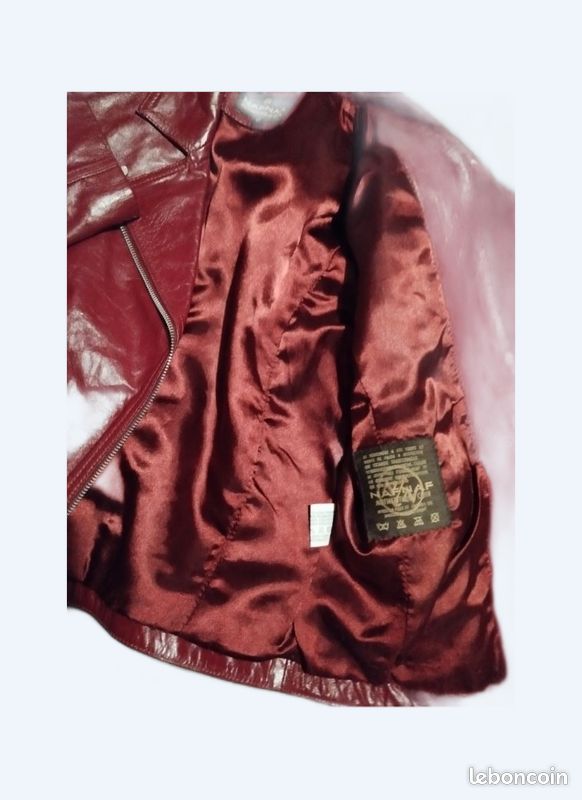 Veste Cuir Rouge Naf Naf Veste Naf Naf Vêtements