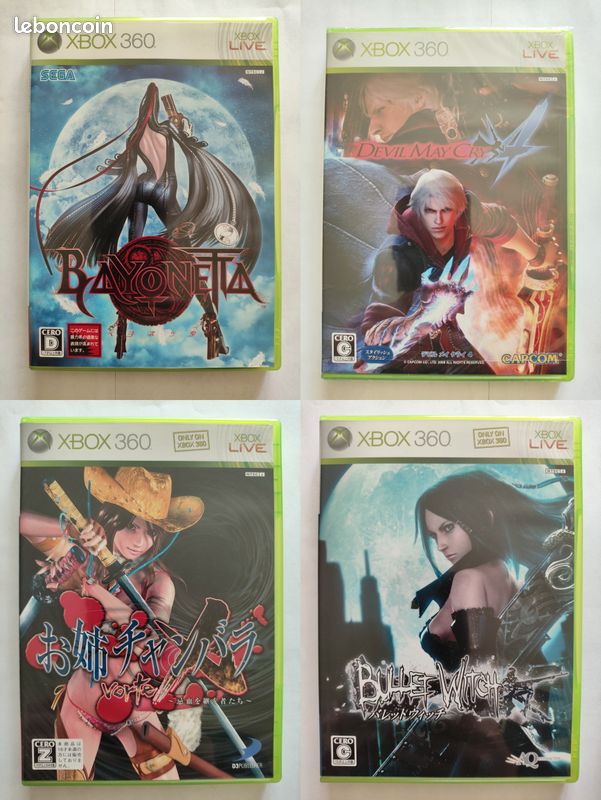 Jeu XBOX 360 Bayonetta - Version PROMO/Press, état Comme Neuf, Complet - Edition PEGI 18