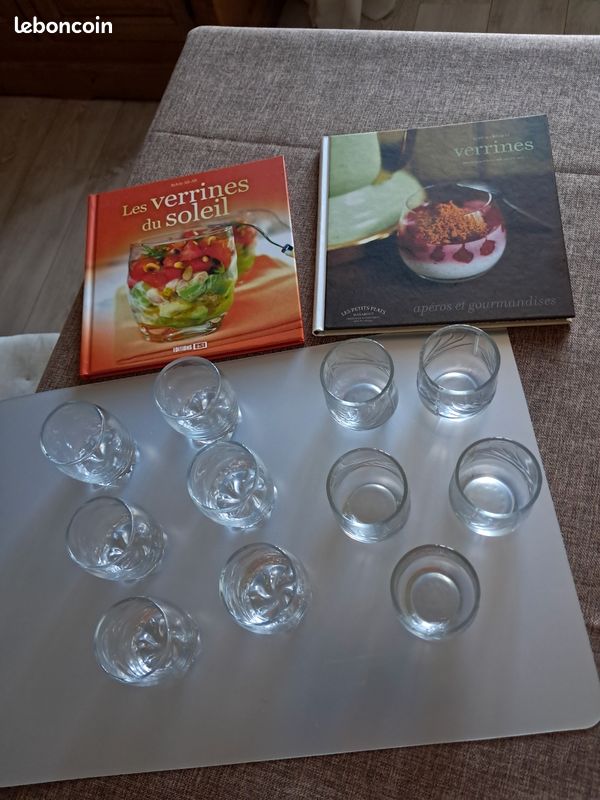 Lot verrines + livres de recettes (image 1)
